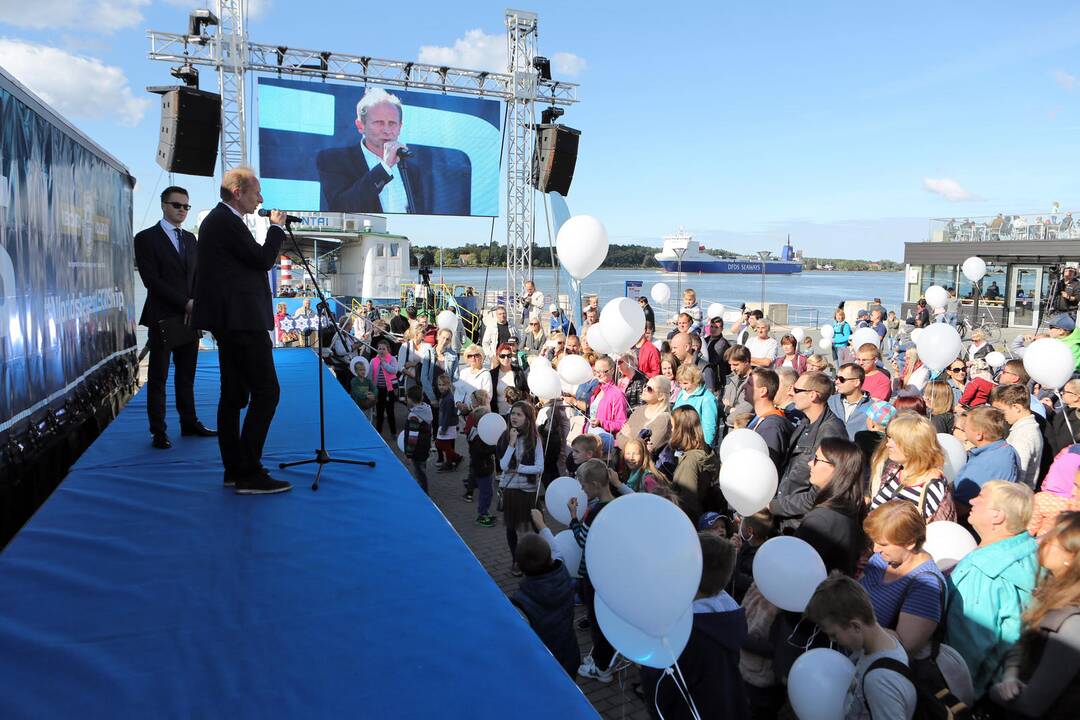 DFDS pristatė iš lego pastatytą keltą