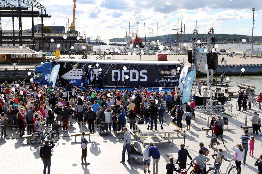 DFDS pristatė iš lego pastatytą keltą
