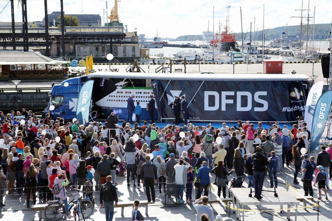 DFDS pristatė iš lego pastatytą keltą