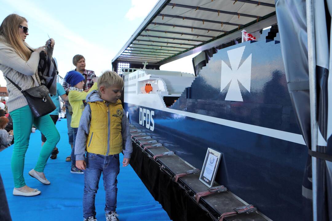 DFDS pristatė iš lego pastatytą keltą
