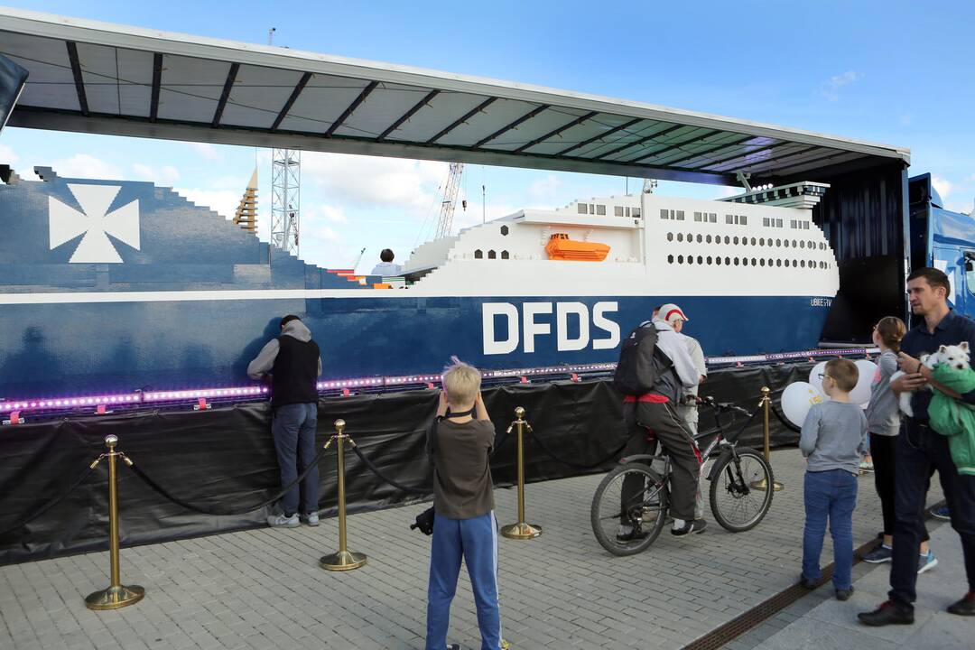 DFDS pristatė iš lego pastatytą keltą