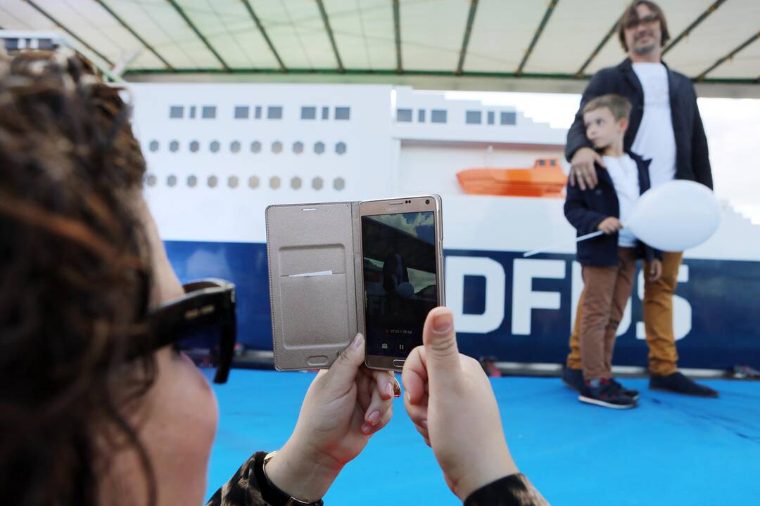 DFDS pristatė iš lego pastatytą keltą
