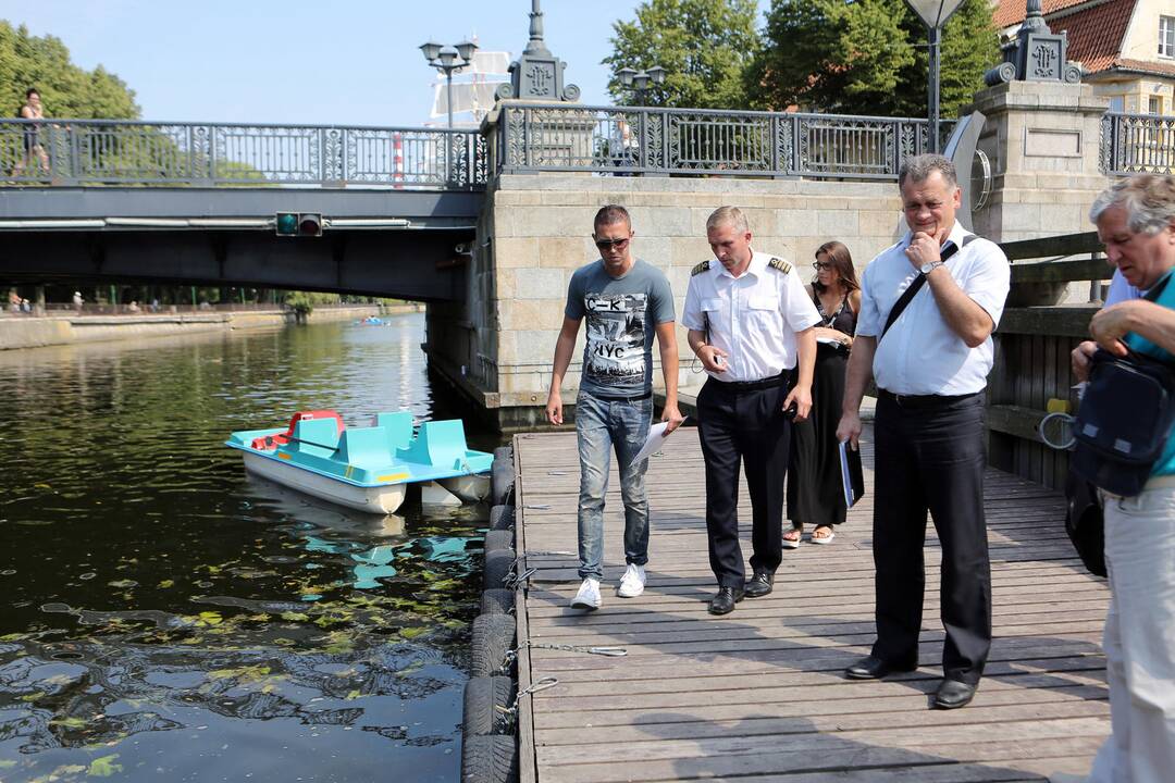 Pramogų Danės krantinėje patikra
