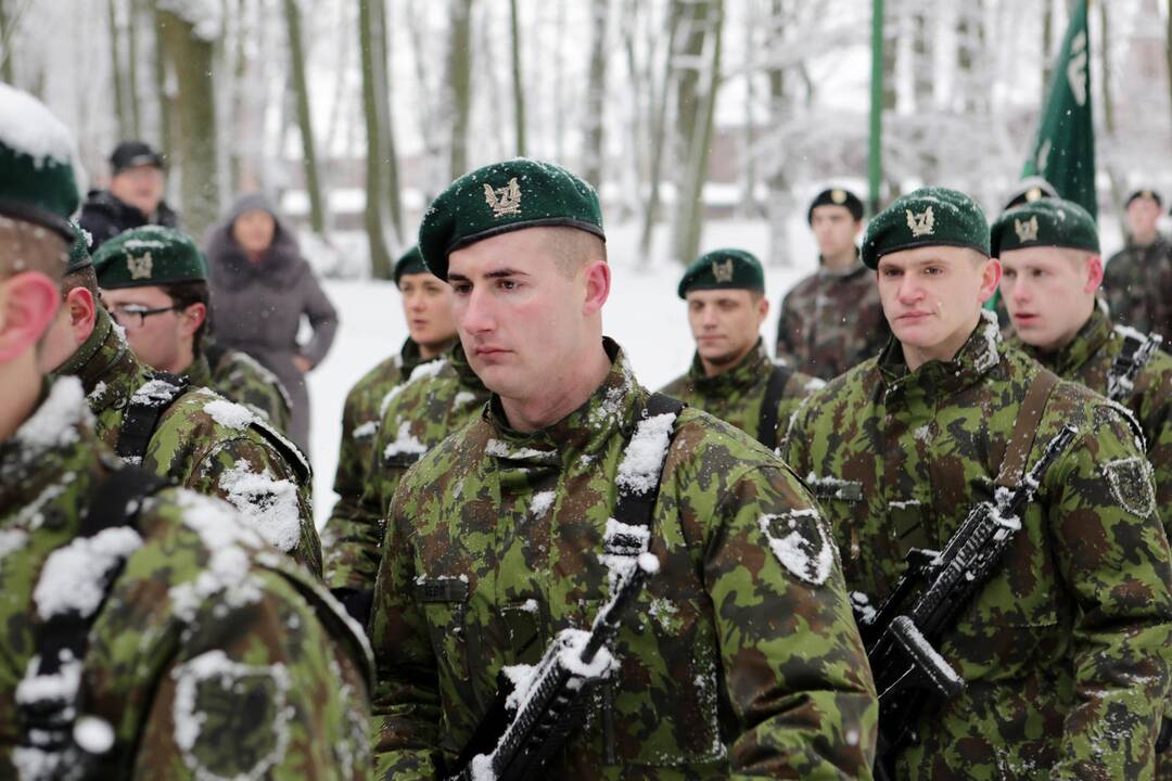 Žuvusiųjų pagerbimo ceremoniją prie paminklo 1923 m. sukilimo dalyviams