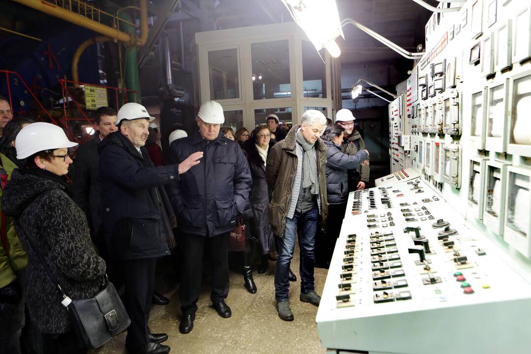 Klaipėdos menininkai apžiūrėjo Klaipėdos energijos patalpas