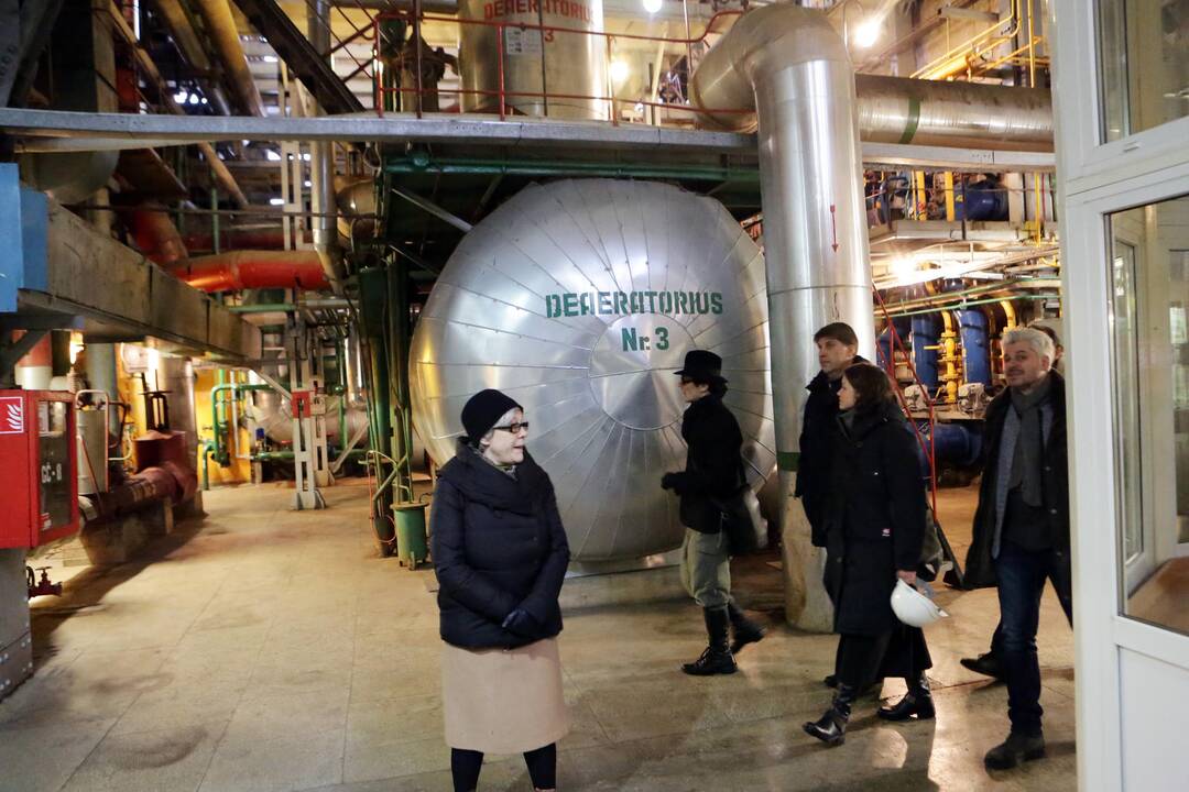 Klaipėdos menininkai apžiūrėjo Klaipėdos energijos patalpas