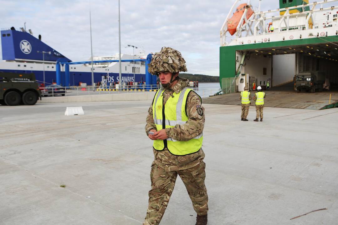 NATO karinė technika Klaipėdoje