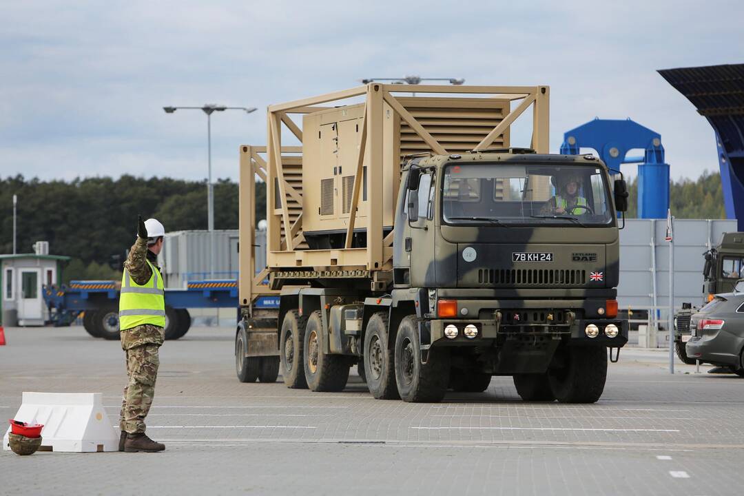 NATO karinė technika Klaipėdoje