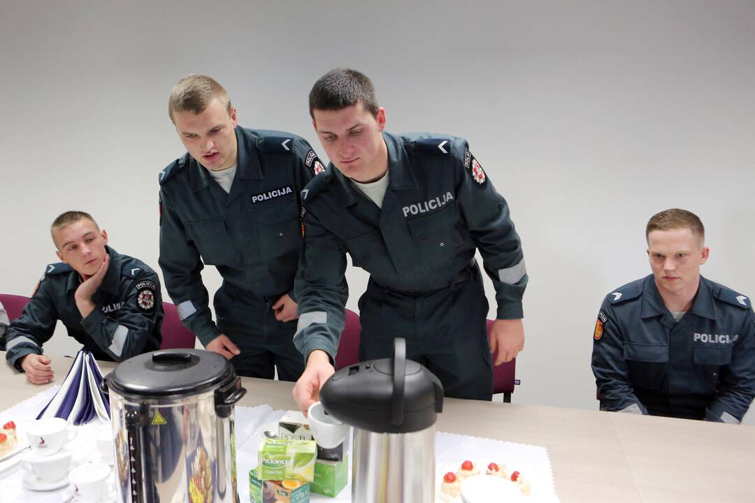Pagerbti policijos pareigūnai
