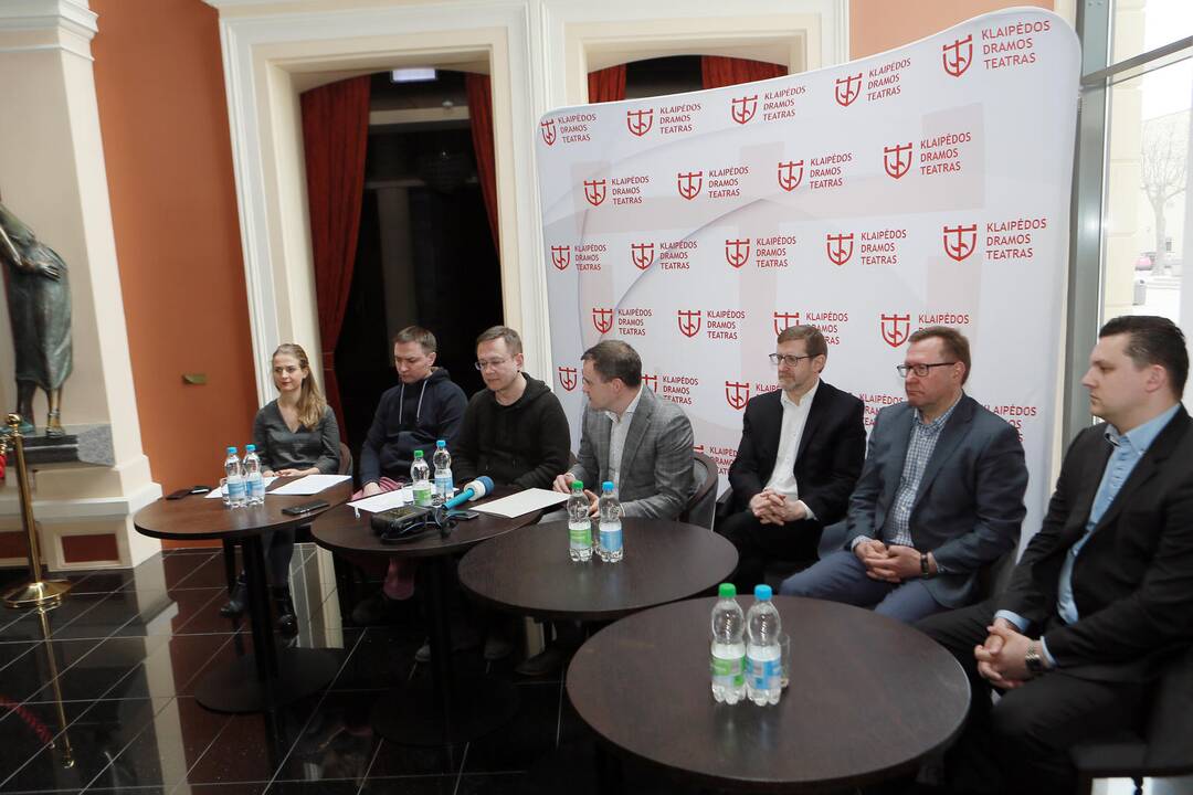 tarptautinio teatrų festivalio spaudos konferencija
