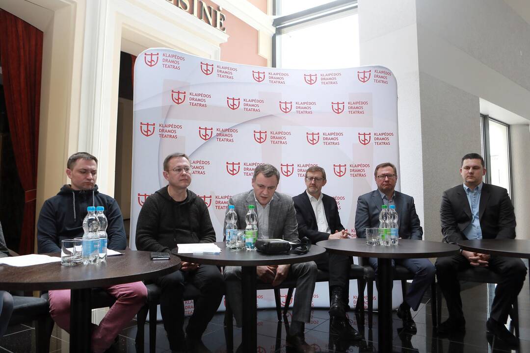 tarptautinio teatrų festivalio spaudos konferencija