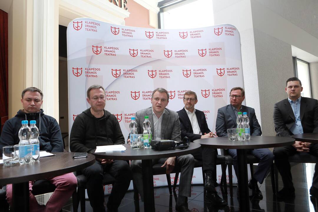 tarptautinio teatrų festivalio spaudos konferencija