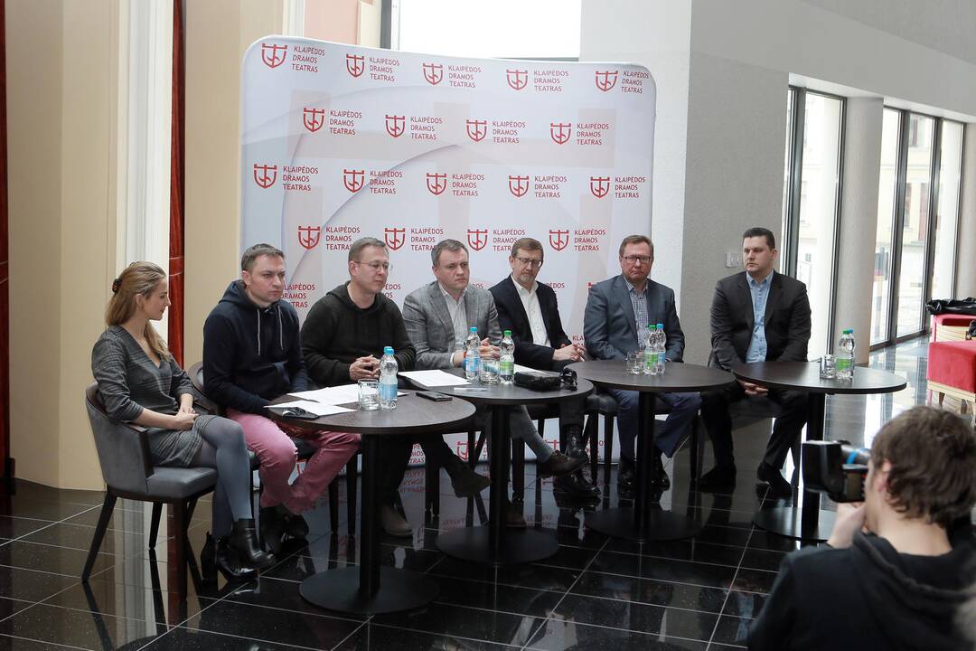 tarptautinio teatrų festivalio spaudos konferencija