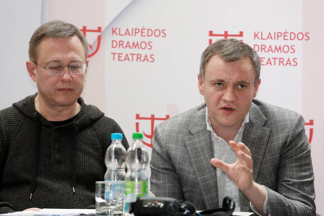 tarptautinio teatrų festivalio spaudos konferencija