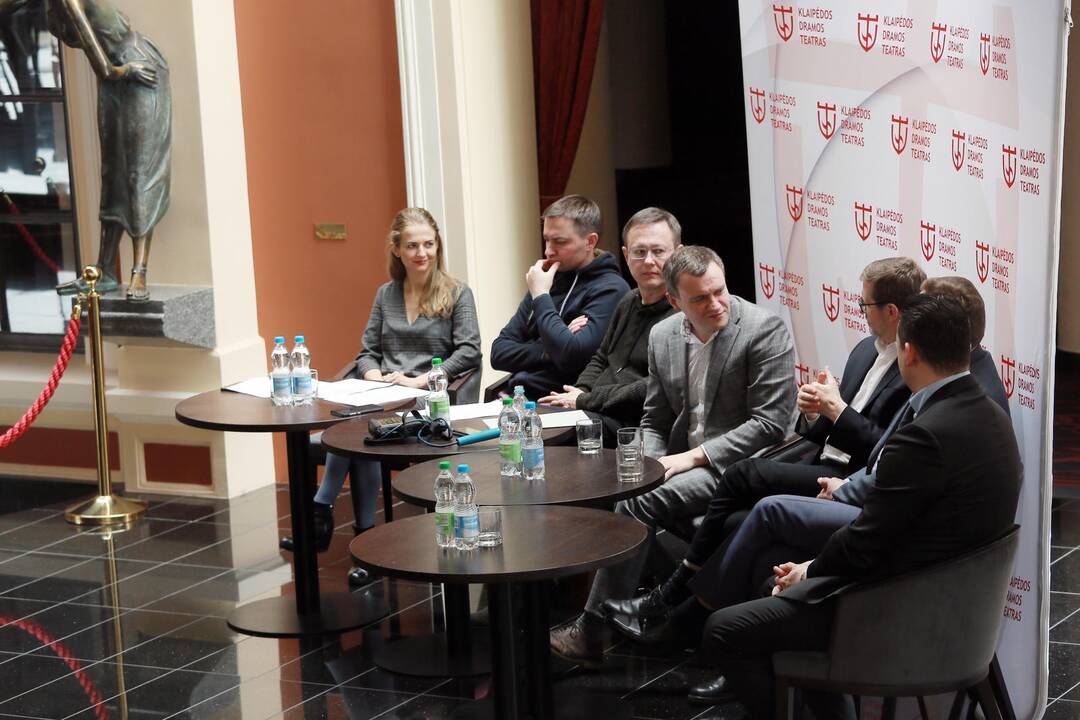 tarptautinio teatrų festivalio spaudos konferencija