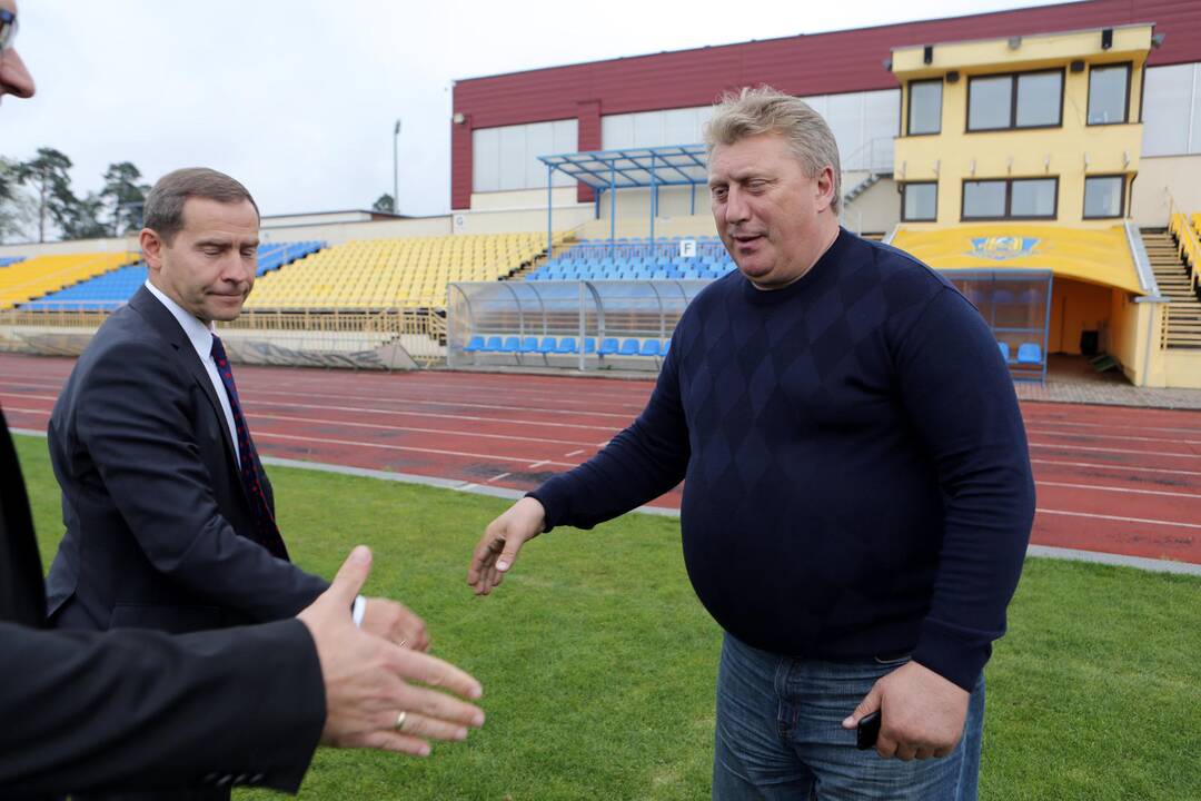 Centriniam stadionui - "Klaipėdos nafta" parama