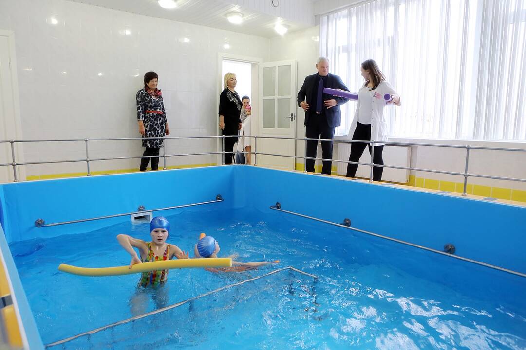 Pradėjo veikti atnaujintas vaikų baseinas