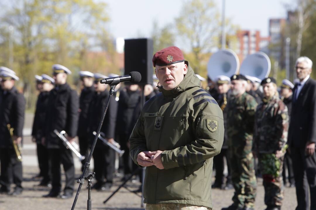 Karių grįžusių iš Malio sutikimo ceremonija