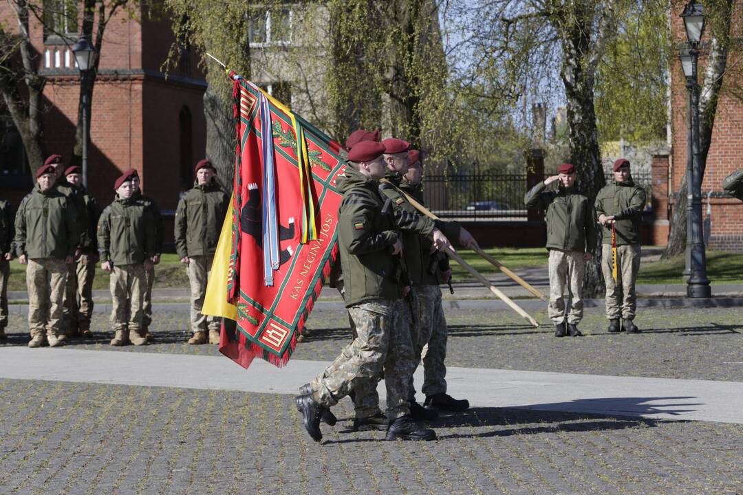 Karių grįžusių iš Malio sutikimo ceremonija