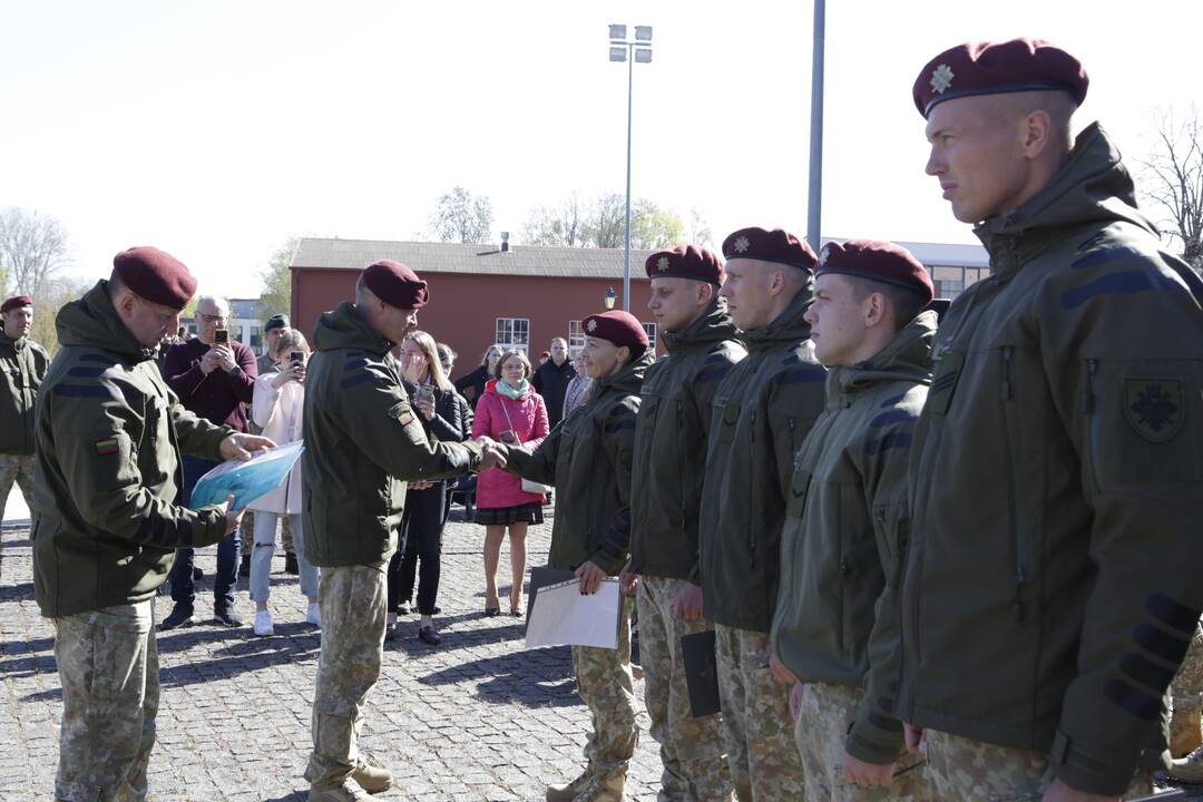 Karių grįžusių iš Malio sutikimo ceremonija