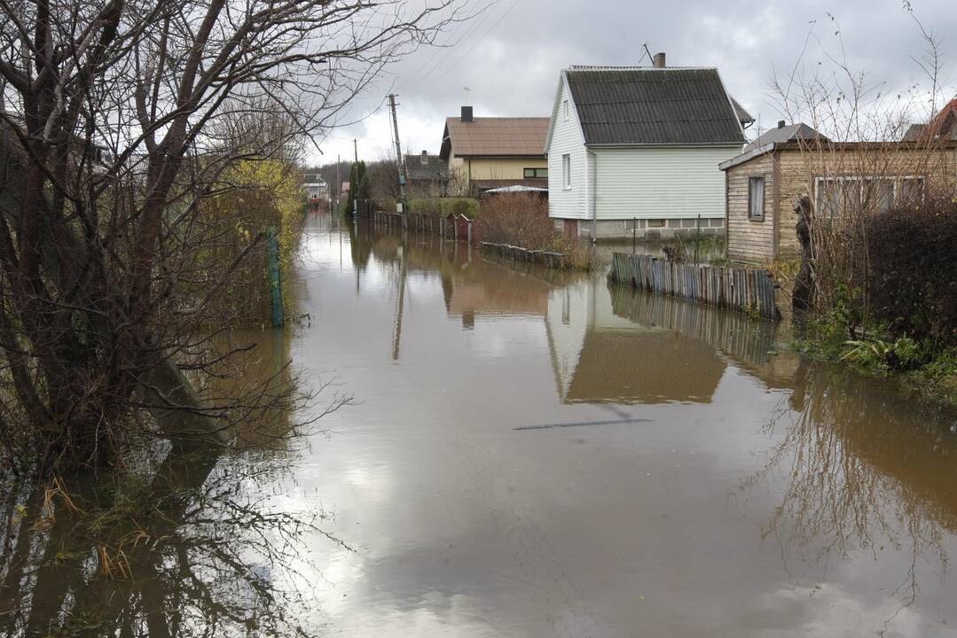 Purmaliuose vanduo tuoj sieks namų stogus