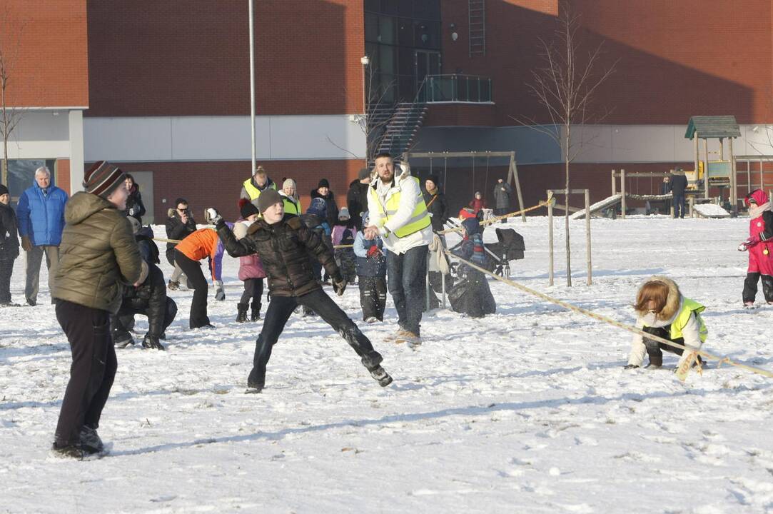 Sniego mūšis Klaipėdoje