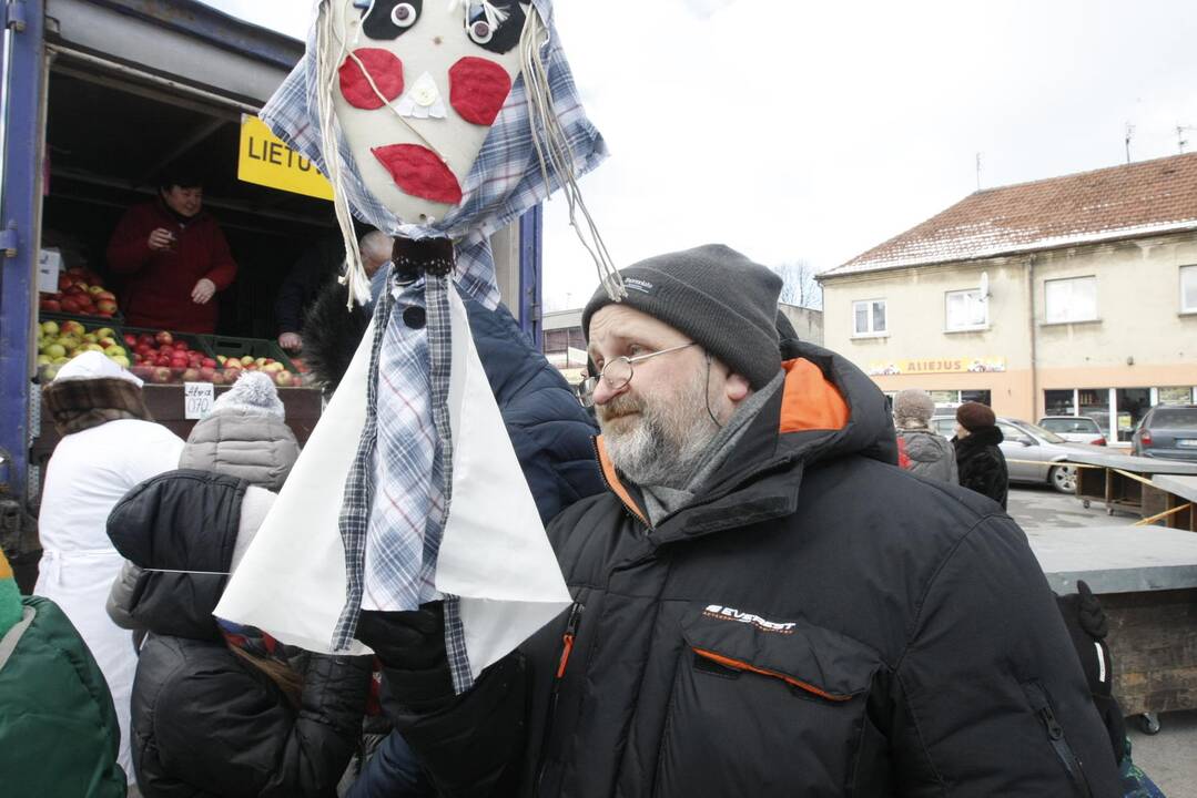 Žiemos varymo jomarkas Klaipėdos Turgaus aikštėje