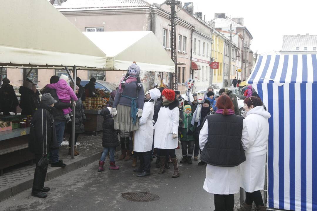 Žiemos varymo jomarkas Klaipėdos Turgaus aikštėje