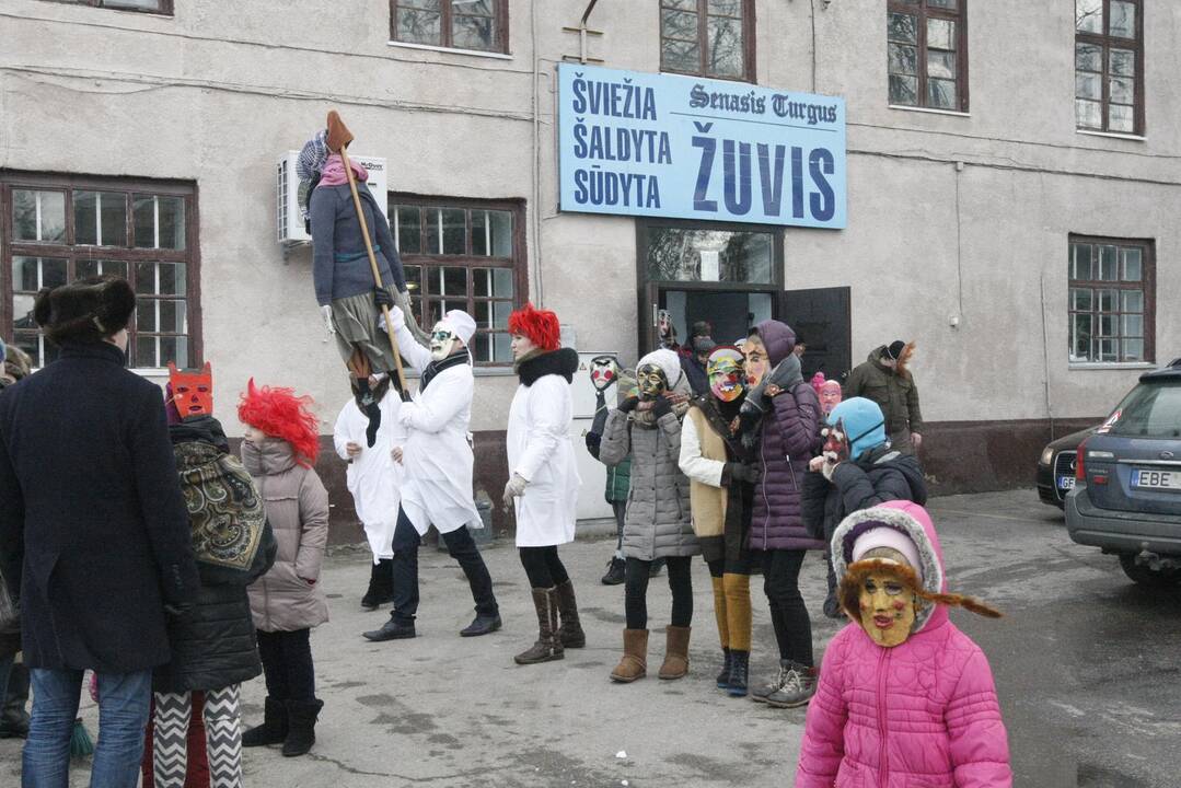 Žiemos varymo jomarkas Klaipėdos Turgaus aikštėje