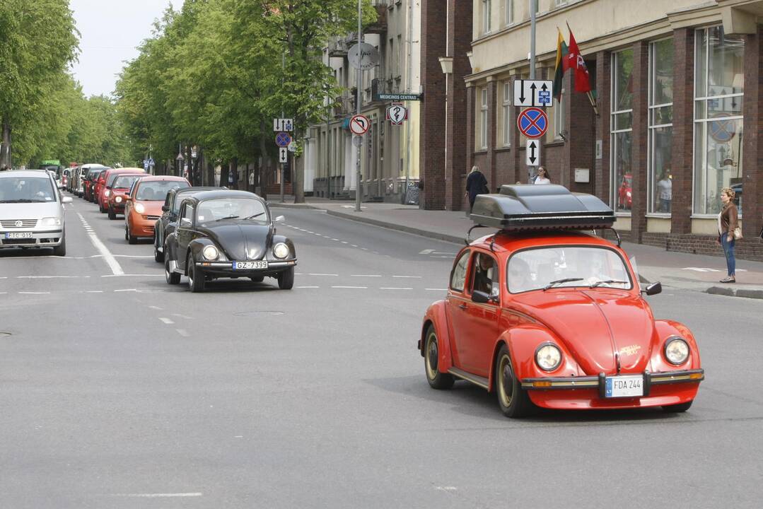 Uostamiesčio gatvėse spalvingi "vabalai" ir burbulų fiesta