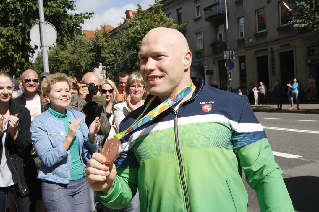 Olimpinė bronza parvežta į Klaipėdą