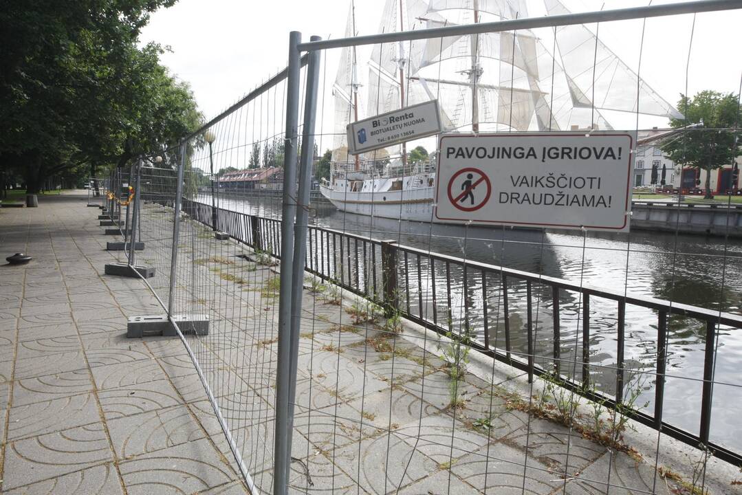 Danės krantinės remontuoti neskubama