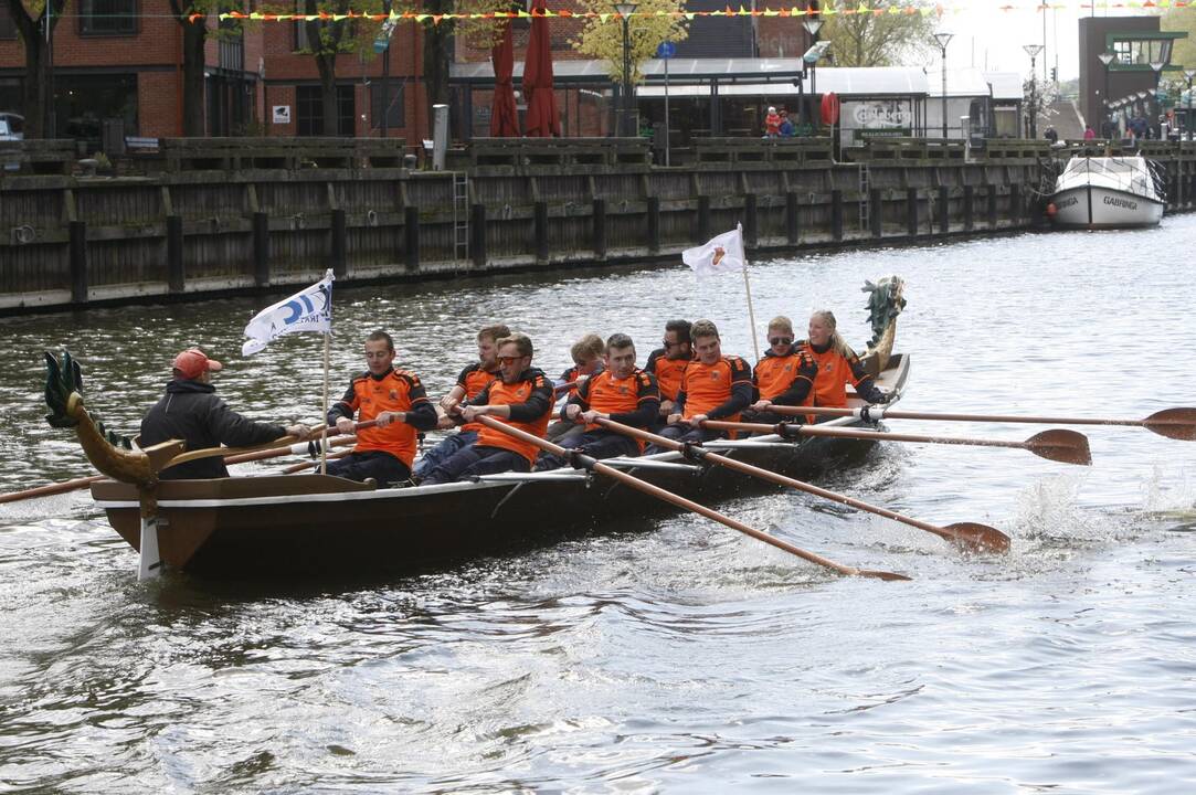 Vikingų valčių varžybos Dangėje