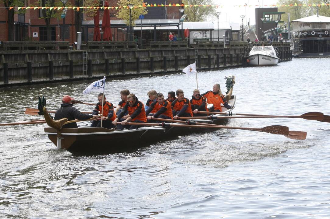 Vikingų valčių varžybos Dangėje