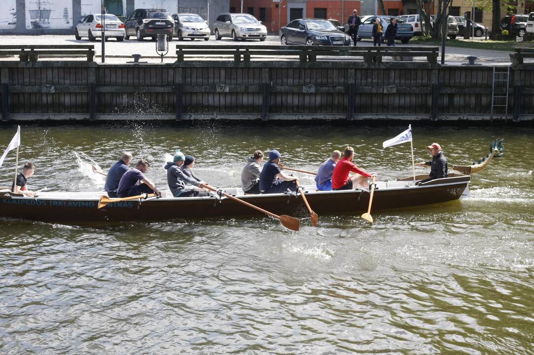 Vikingų valčių varžybos Dangėje