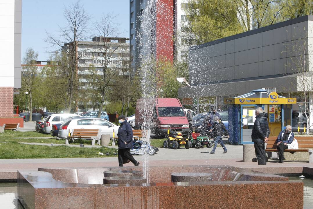 Klaipėdoje jau veikia fontanai