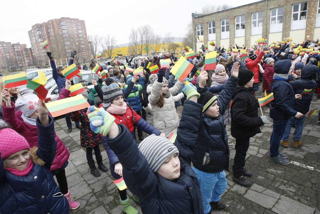 Mažieji patriotai jau atšventė Nepriklausomybės dieną