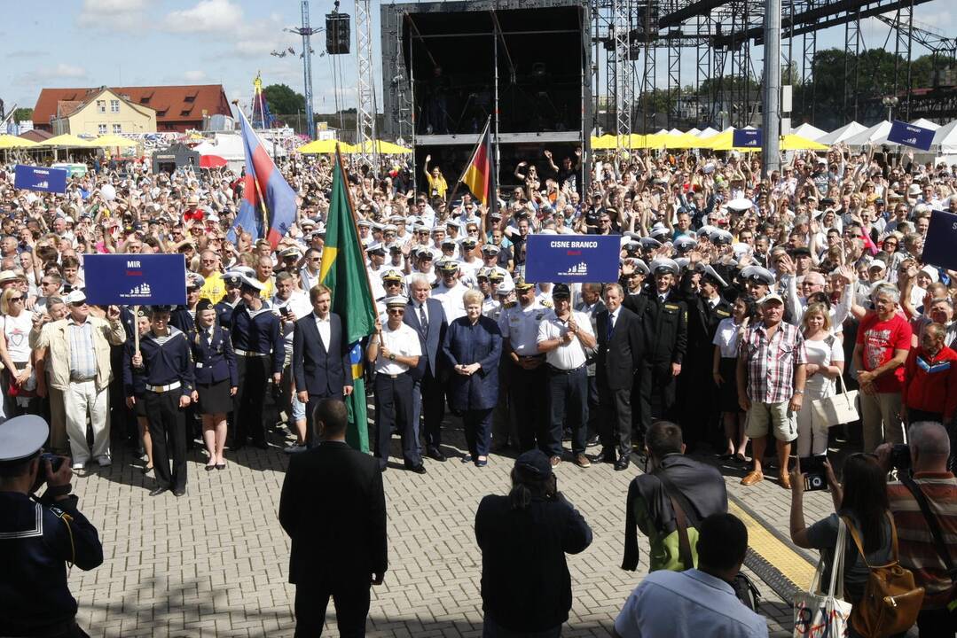 Jūros šventėje apsilankė D. Grybauskaitė