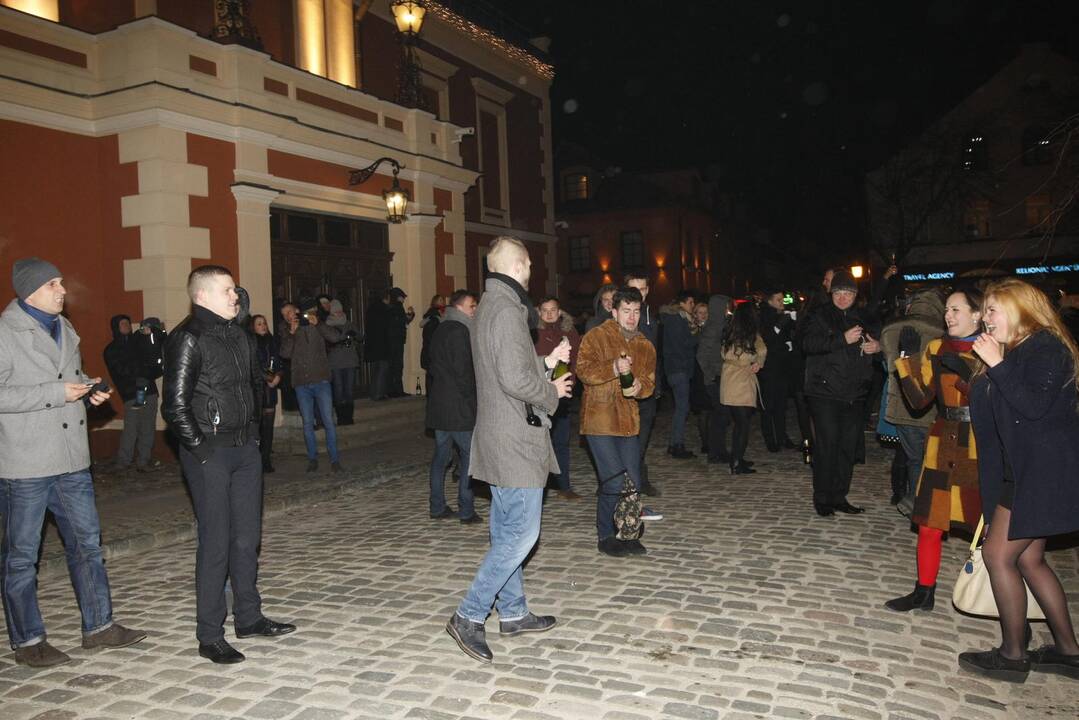 Klaipėdiečiai audringai pasitiko Ugninės Raudonosios Beždžionės metus