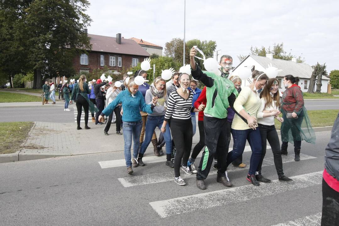 Klaipėdos valstybinėje kolegijoje - pirmakursių krikštynos