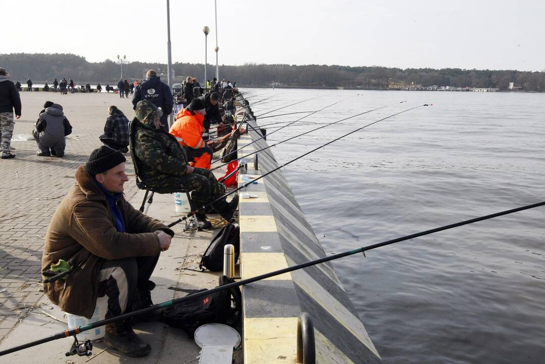 Stintų žvejai okupavo krantinę