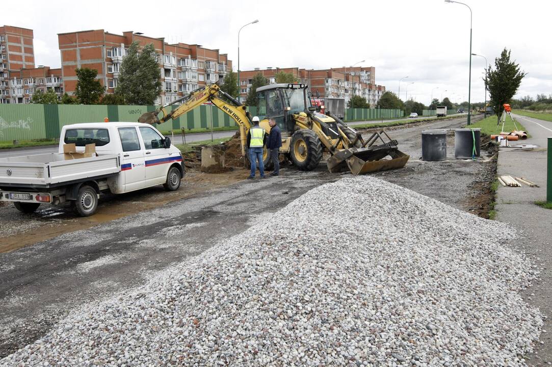 Jūrininkų prospekte prasidėjo remontas