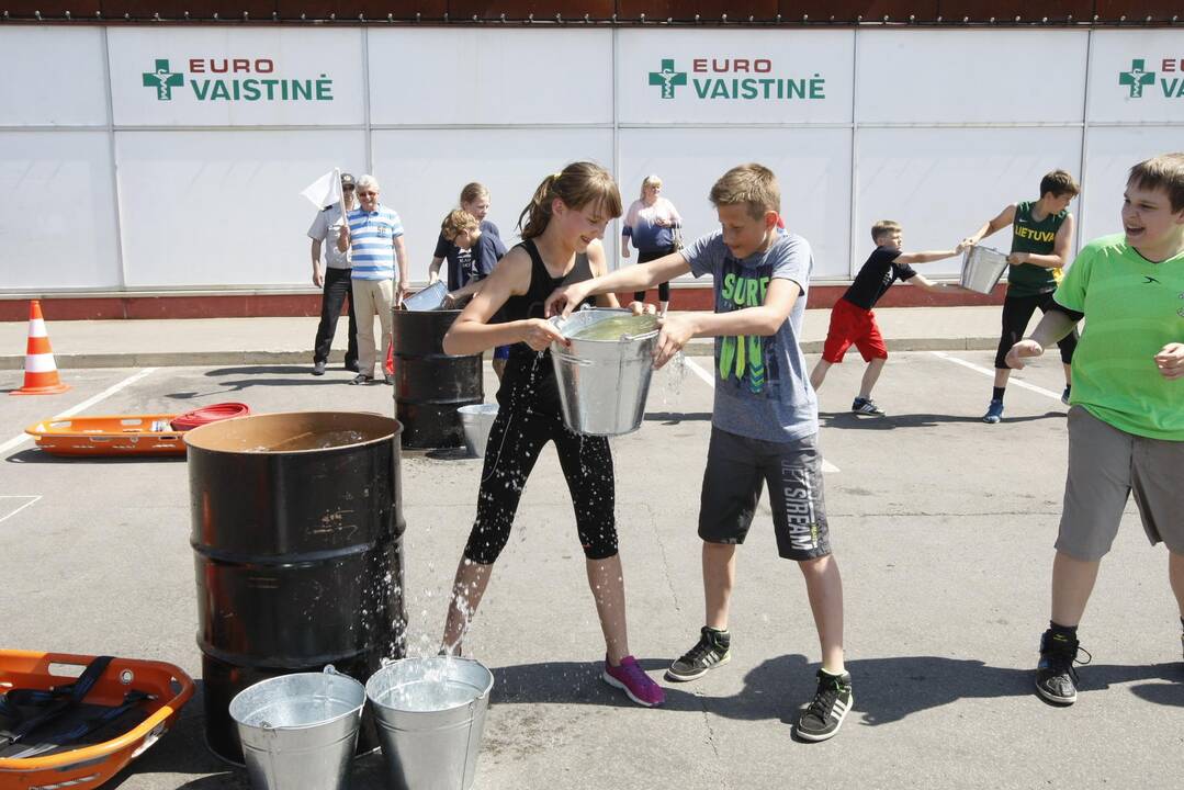 Jaunųjų ugniagesių šventė Klaipėdoje