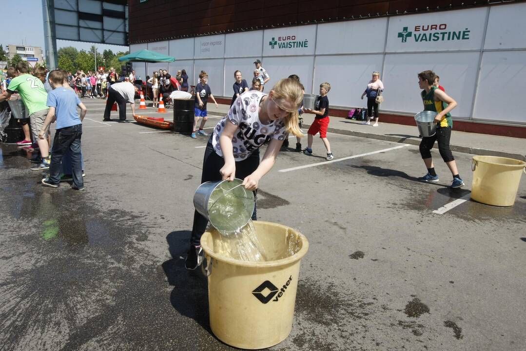 Jaunųjų ugniagesių šventė Klaipėdoje