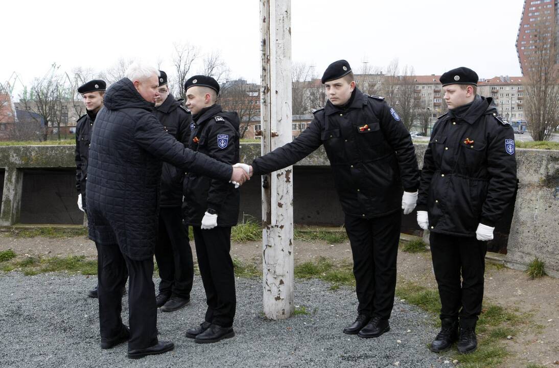 Tautinės vėliavos pakėlimas Klaipėdoje