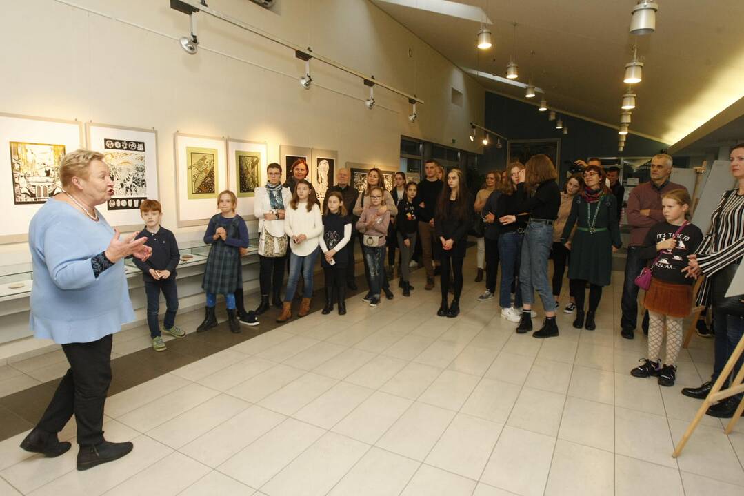 A.Brako dailės mokyklos mokinių paroda I.Simonaitytės bibliotekoje