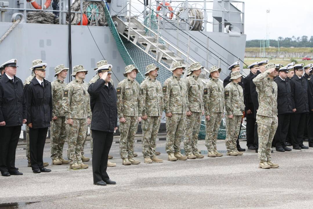 Lietuvos karių išlydėjimo ceremonija į Somalį