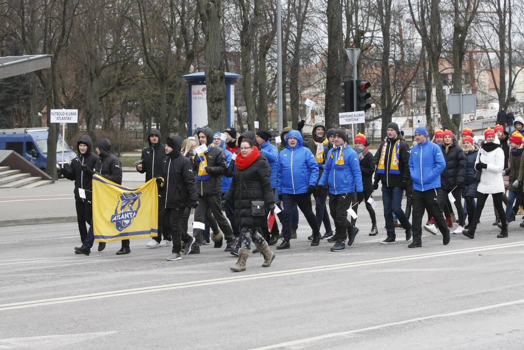 Klaipėdoje suplevėsavo Europos sporto vėliava