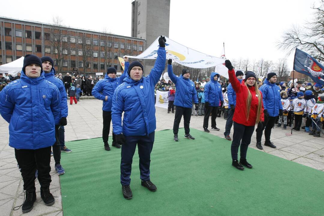 Klaipėdoje suplevėsavo Europos sporto vėliava