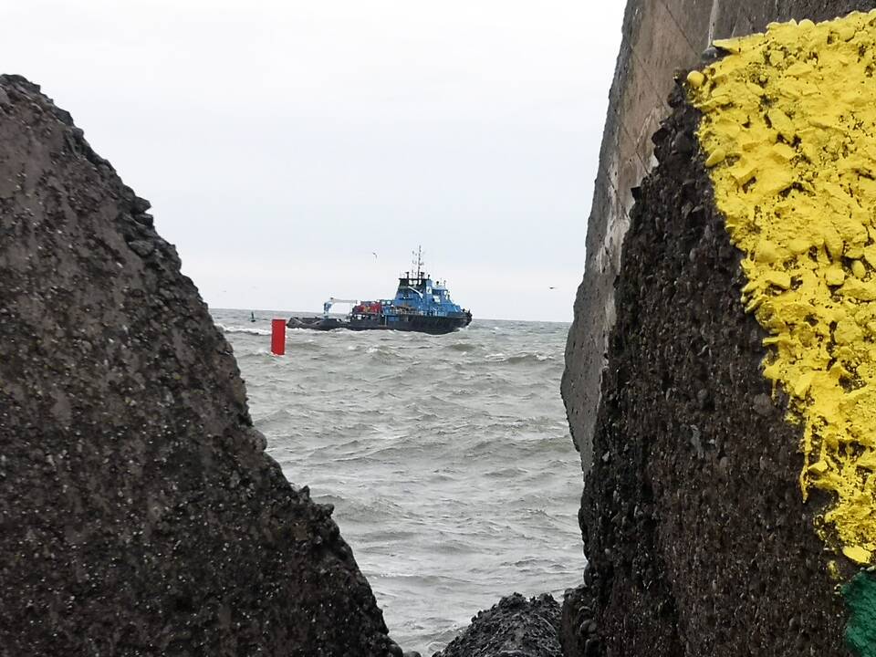 Bangolaužį Šiauriniame mole papuošė trispalve